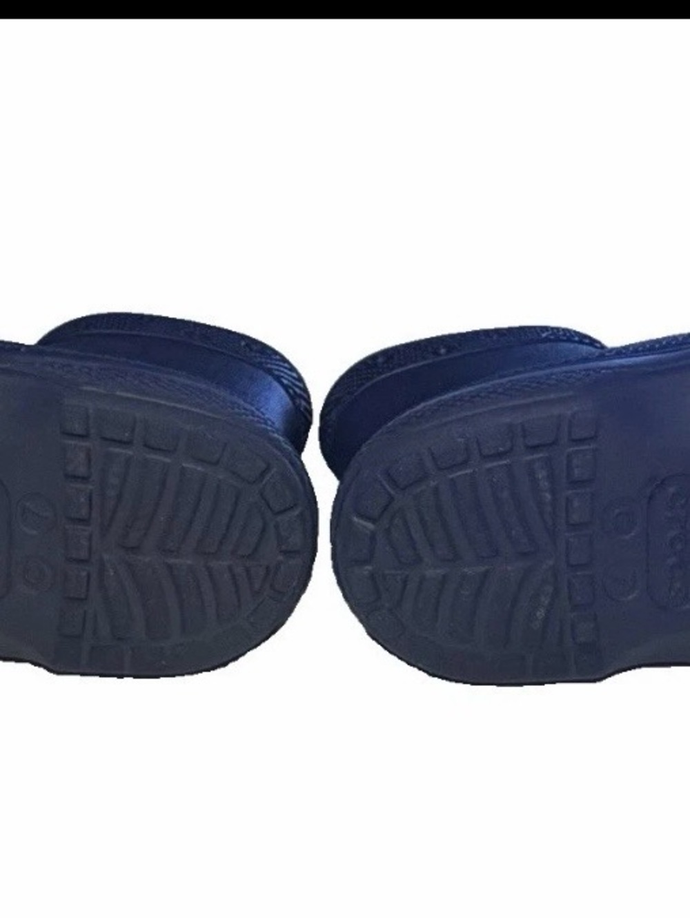 CROCS Kids Navy Blue Classic Rain Clogs - Picture 8 of 8